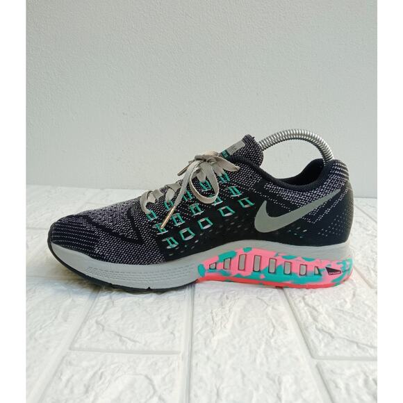 NIKE AIR ZOOM STRUCTURE 18 WOMEN'S SHOES Gray Black Jade SIZE 8 - Picture 3 of 10